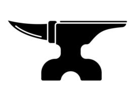 Blacksmith anvil icon for apps or website vector