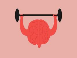 Brain sport vector illustration flat design