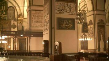 Schleimbeutel, Truthahn, 2023 - - Ornamente im das traditionell Innere Dekoration von Schleimbeutel ulu Moschee. video