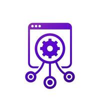 load testing icon, performance test vector