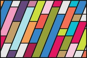 Colorful Vibrant Geometric Strip Line Background Design Vector