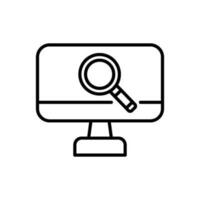 browsing icon vector in line style