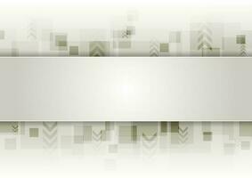 Abstract grey tech vector background