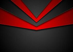 Abstract hi-tech red black vector background