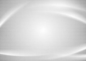 Abstract grey tech wavy background vector
