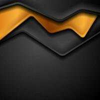 Black and bronze abstract corporate background vector