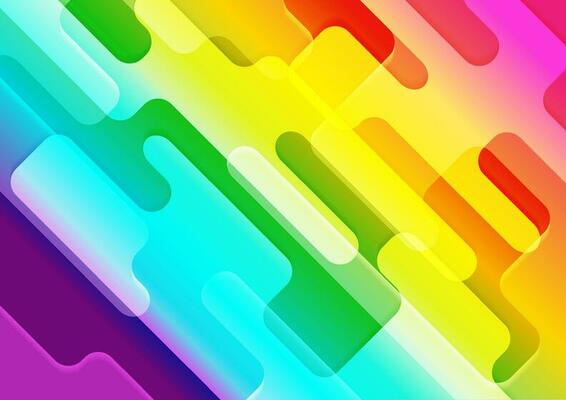 Colorful tech geometric retro abstract background