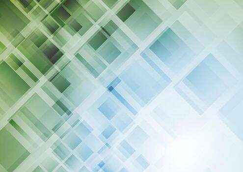 Technology abstract geometric background with squares vector