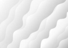 Abstract white and grey soft waves background vector