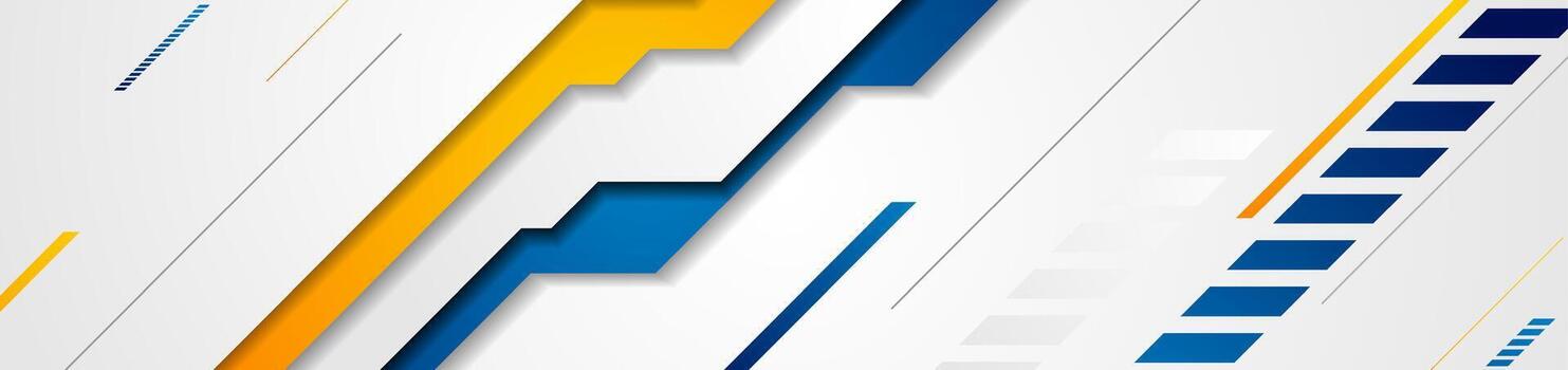 Abstract tech minimal geometric banner design vector