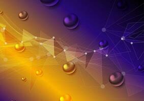 Bright technology connection abstract background vector