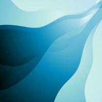 Abstract blue wavy background vector