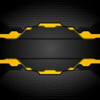 Dark abstract technology background vector