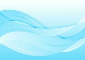 Light blue abstract wavy background vector