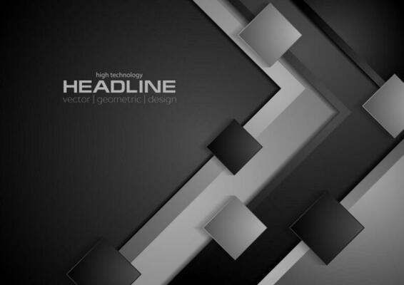 Black and grey abstract technology background
