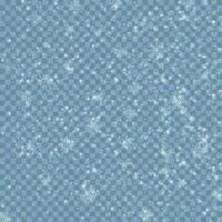 Winter Christmas blue transparent background with snow vector