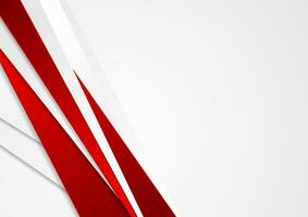Abstract red and grey stripes corporate background vector