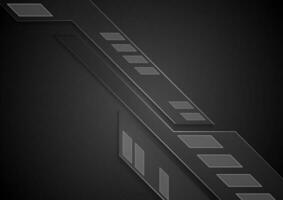 Abstract black technology vector background