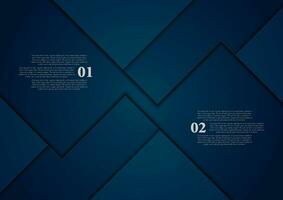 Dark blue abstract material corporate background vector