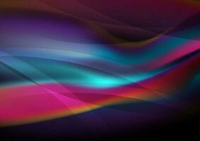 Bright smooth flowing liquid waves abstract background vector