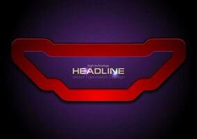 Red violet technology concept abstract background vector
