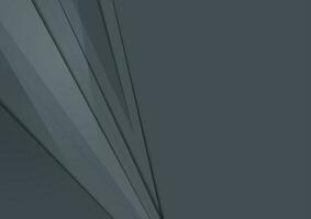 Dark grey abstract tech material minimal background vector