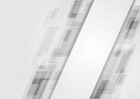 Grey abstract technology background vector