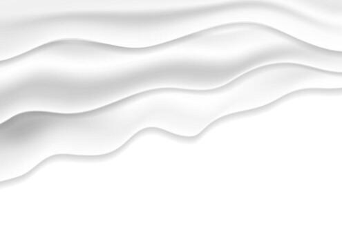 Abstract grey smooth textile waves background vector