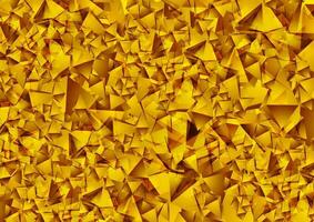 Abstract shiny golden low poly tech background vector