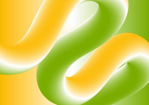 Abstract colorful 3d wavy shape background vector