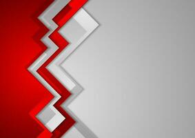 Abstract red and grey corporate background vector