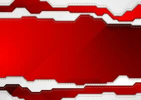 Abstract bright red hi-tech vector background