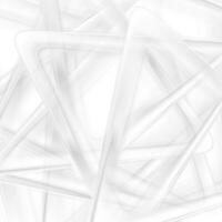 Abstract tech light grey triangles geometric background vector