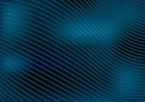 Deep blue abstract wavy lines vector background