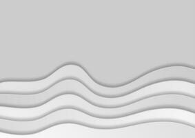 Grey corporate waves abstract modern background vector