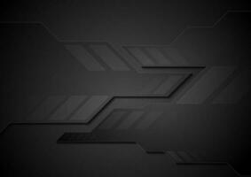 Abstract black technology vector background