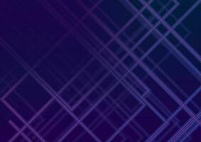 Blue violet abstract lines technology futuristic background vector