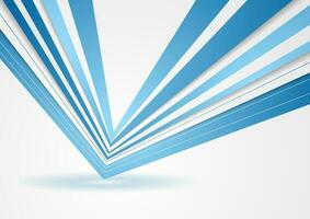 Abstract blue stripes concept corporate background vector