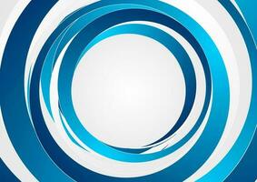 Abstract modern blue circles background vector