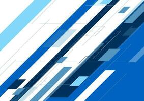 Blue abstract minimal geometric background vector