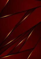 Dark red abstract background with orange glowing light vector