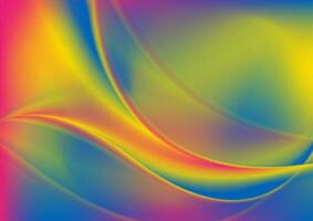 Colorful flowing liquid waves abstract background vector