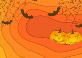 Bright orange autumn Halloween corporate background vector