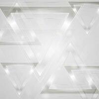 Abstract tech grey glossy triangles background vector