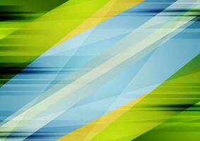 Colorful blue and green contrast abstract background vector