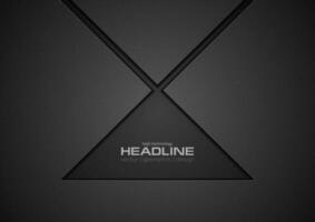 Black technology concept abstract background vector