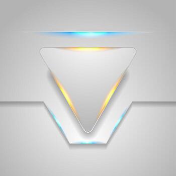 concepto de alta tecnología geometría antecedentes con brillante ligero vector