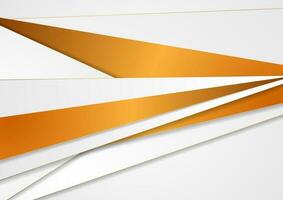 Abstract grey and bronze corporate stripes background vector