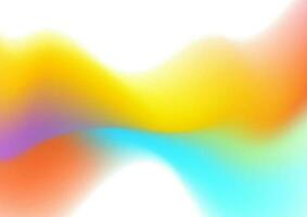 Abstract colorful liquid wave shiny background vector