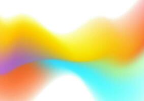 Abstract colorful liquid wave shiny background vector